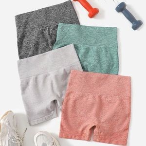 Workout shorts (pack of 4, or can be sold individually)